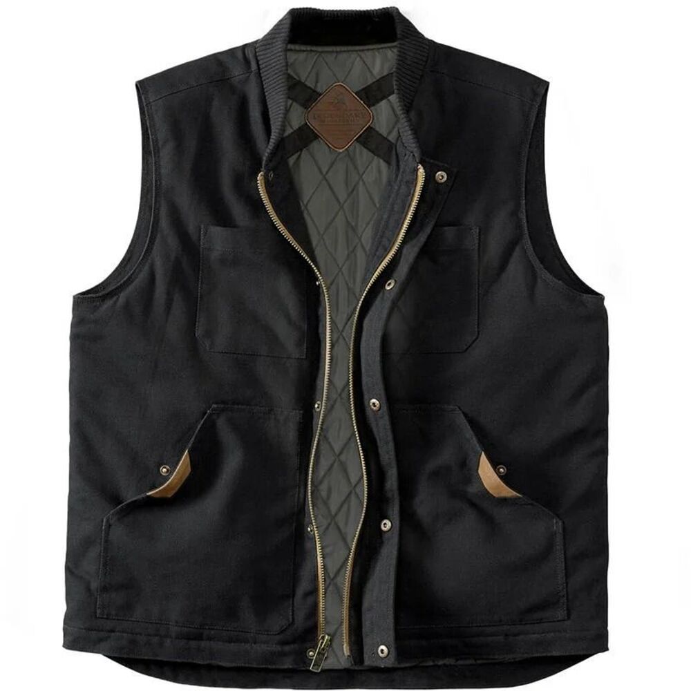 152 Legendary Whitetails Men's Concealed Carry Canvas Cross Trail Vest LG Black